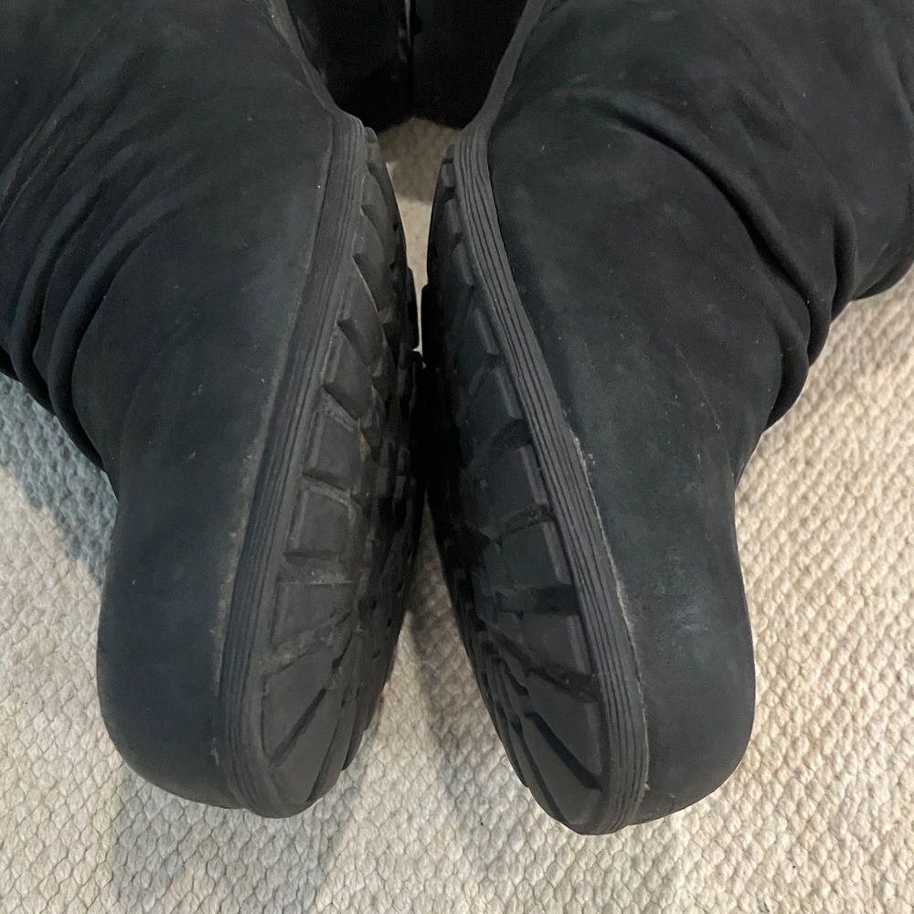 Rockport 7 1/2 wm’s Black leather Booties with side zip and leather footbed - Picture 16 of 16